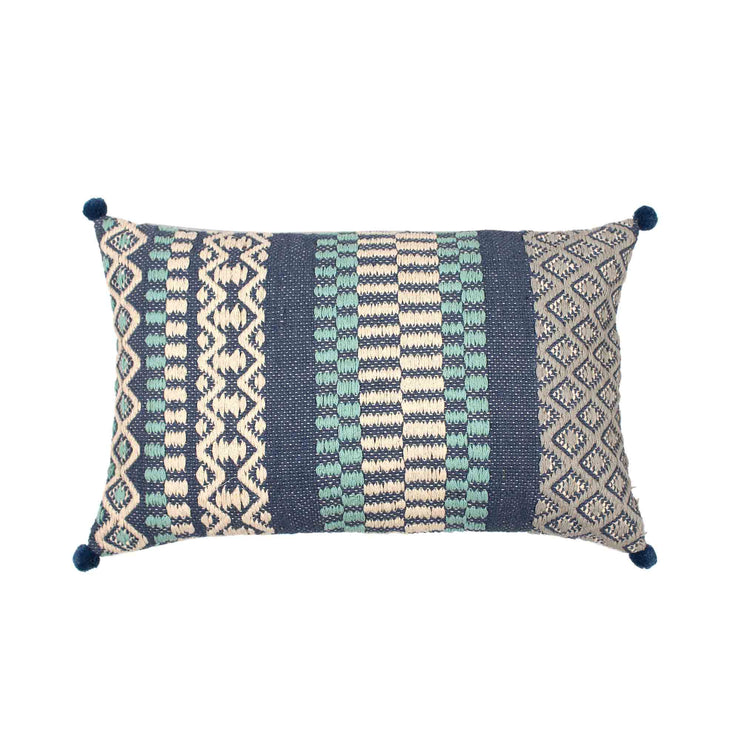 Hand-made Cotton Blue Pillow Cover