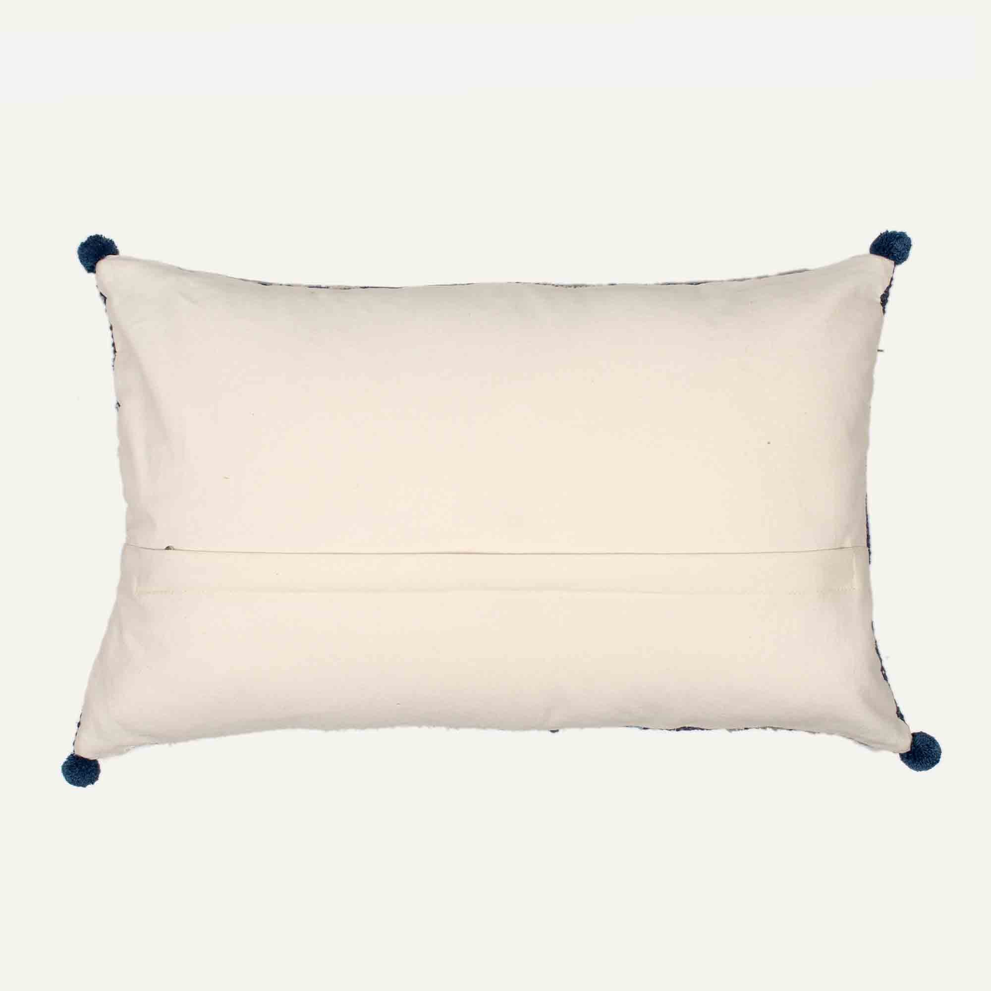 Hand-made Cotton Blue Pillow Cover