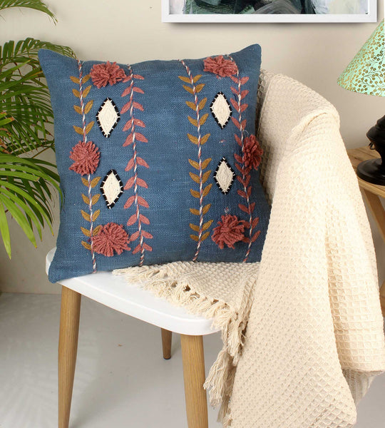 Handloom Pure Cotton Cushion Cover