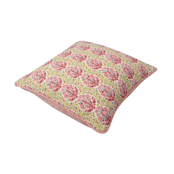 Hand-printed 100% Cotton Quilted Cushion covers