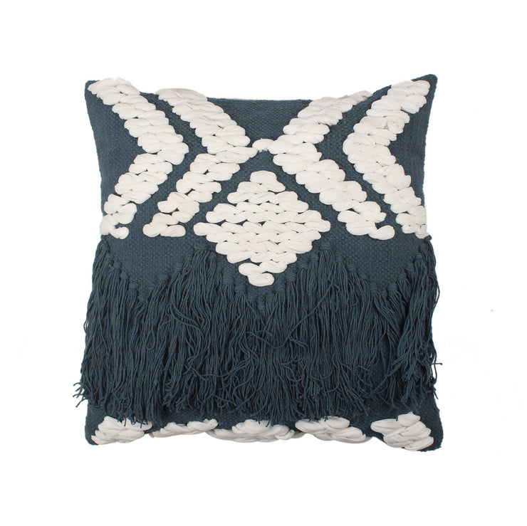 Hand-made Cotton NAVY BLUE Cushion Cover