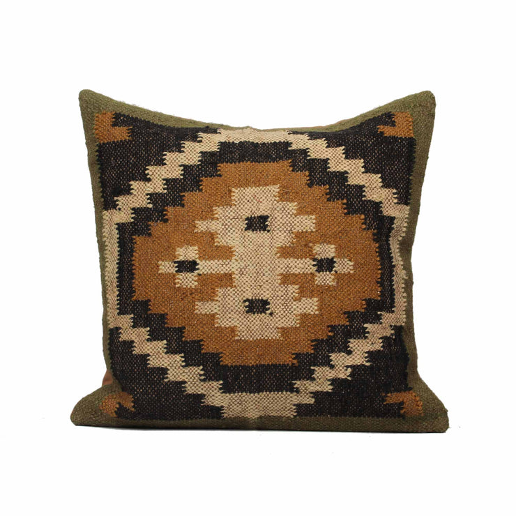 Multi-color Hand-made jute Cushion Cover