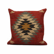 Hand-made Jute Multicolor Cushion Cover