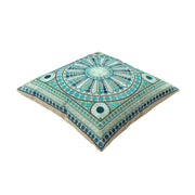 Multi-color Embroidered Cotton Cushion Cover