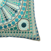 Multi-color Embroidered Cotton Cushion Cover