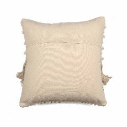 Beige Base Hand-made  Set of Two Cotton Cushion Covers