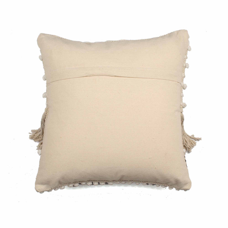 Hand-made Cotton Beige Cushion Cover