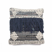 Hand-made Cotton Blue Cushion Cover