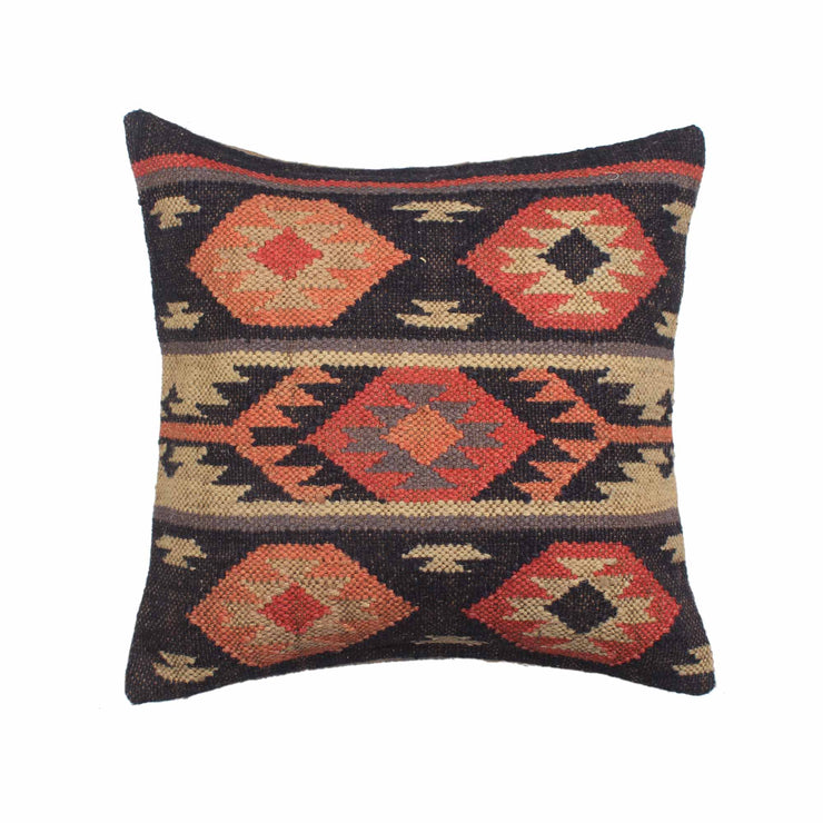 Multi-color Hand-made jute Cushion Cover