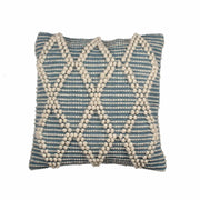 Hand-made Cotton Teal Cushion Cover