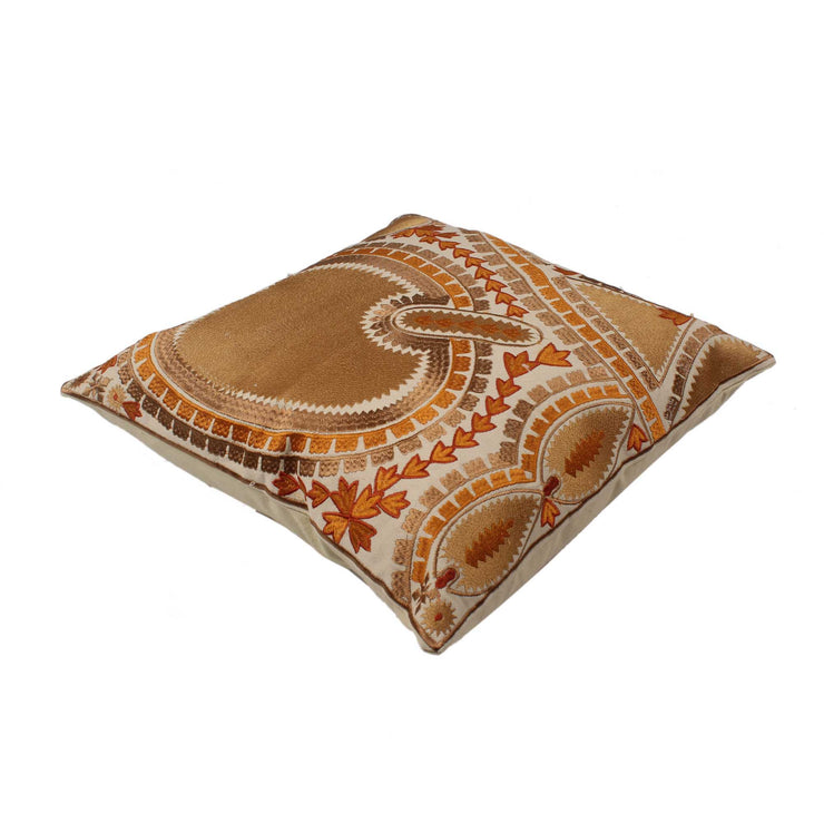 Embroidered Cotton Multicolor Cushion Cover