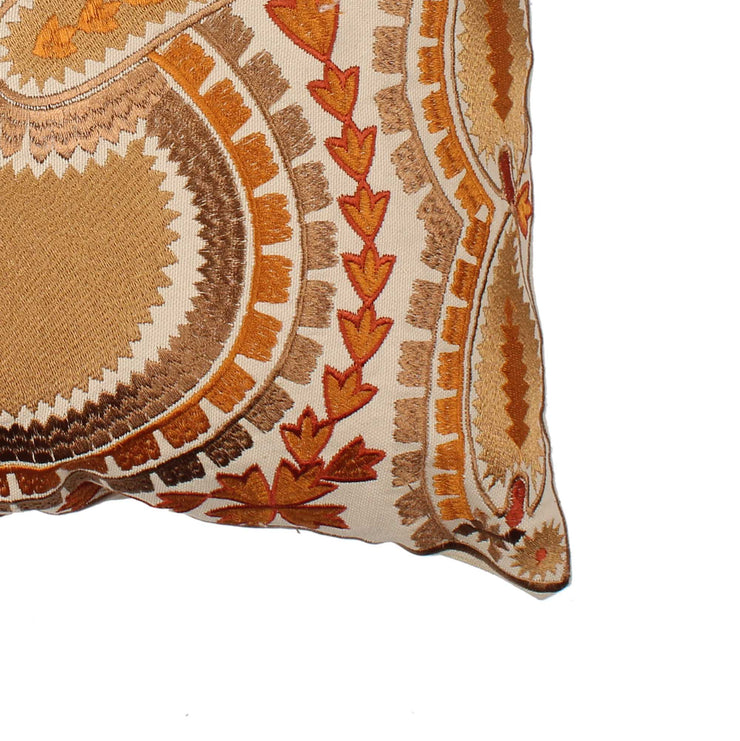 Embroidered Cotton Multicolor Cushion Cover