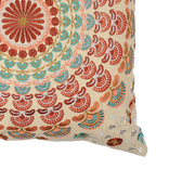 Embroidered Cotton Multicolor Cushion Cover