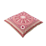 Hand Embroidered Cotton Multicolor Cushion Cover