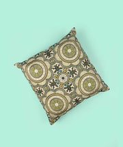 Green Cotton Cushion Cover