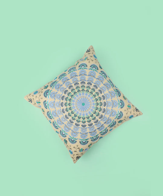Embroidered Cotton Multicolor Cushion Cover