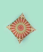 Multi-color Embroidered Cotton Cushion Cover