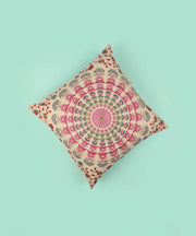 Embroidered Cotton Multicolor Cushion Cover