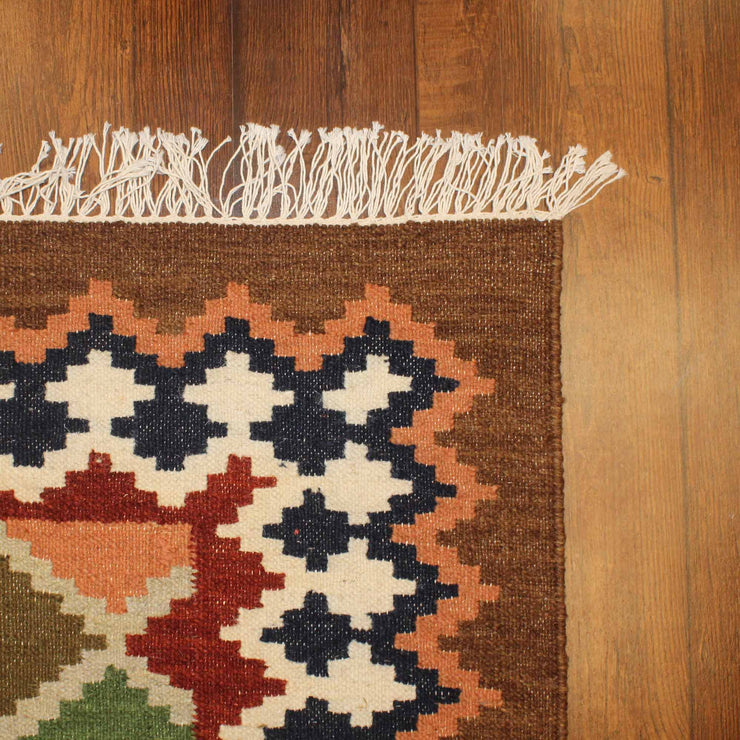 Hand-weaved Jute Multi-color Rug