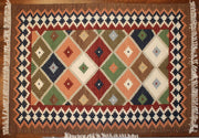 Hand-weaved Jute Multi-color Rug