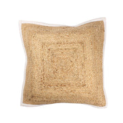 Hand-weaved Jute Rug with cushion cover set of 2