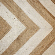 Hand-weaved Jute Rug with cushion cover set of 2