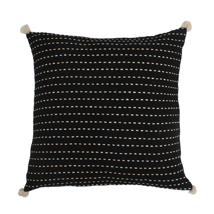 Black Kasha Set of 3 Cushion Covers