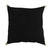 Black 100% Cotton Cushion Covers.