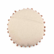 Helix Embroidery Round Cotton Cushion