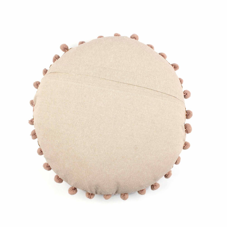 Pottery Barn Embroidery Round Cotton Cushion