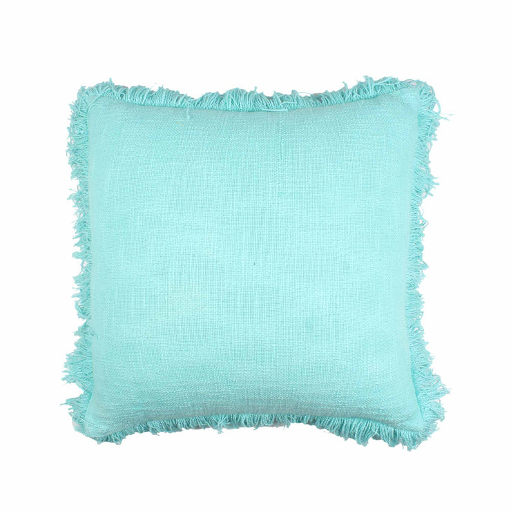 Turquoise Hand-made Pure Cotton Cushion Cover