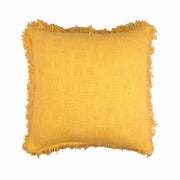 Yellow Ruffles Hand-made Pure Cotton Cushion Cover
