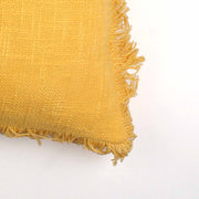 Yellow Ruffles Hand-made Pure Cotton Cushion Cover