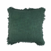 Bottle Green Hand-made Pure Cotton Cushion Cover