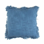 Blue Ruffles Hand-made Pure Cotton Cushion Cover