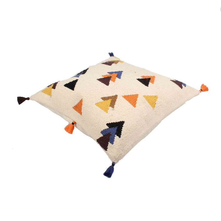 Hand-made Cotton Multicolor Cushion Cover