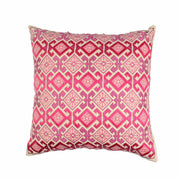 Pink Hand-made Cotton Embroidered Cushion Cover