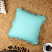 Turquoise Hand-made Pure Cotton Cushion Cover