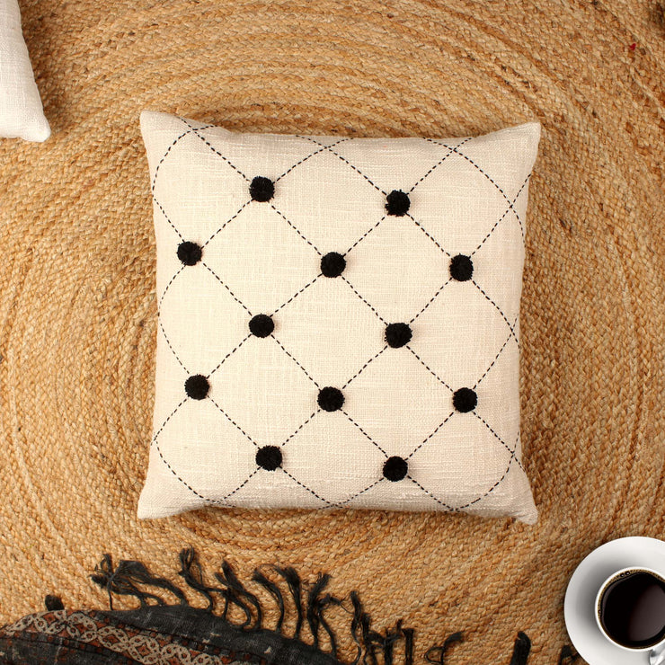 Hand-made cotton handloom Cushion Cover(set of 4)