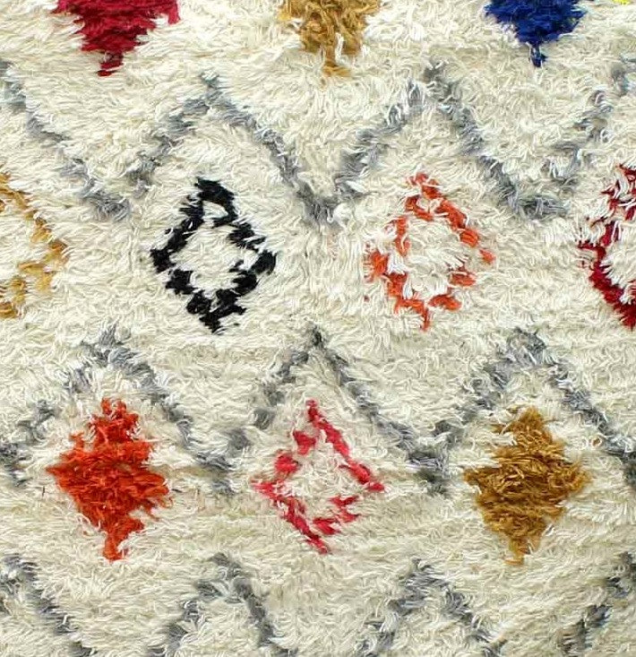 Hand-weaved 100% wool Multi-color Rug