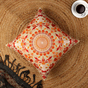 Embroidered Hand-made  Cotton Cushion Cover