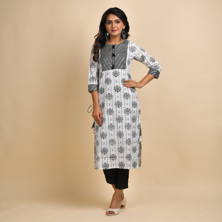 RangDeep Women Calf Length Straight Kurti