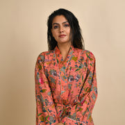 Peach Pure Cotton kimono robe