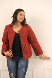 Printed women quilted  jacket