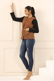 Printed women quilted  jacket