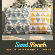 Sand Beach Set of 2 Cushion Covers