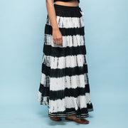 Rang Deep Women Black-Grey Long Tyi-dye Skirt Skirt