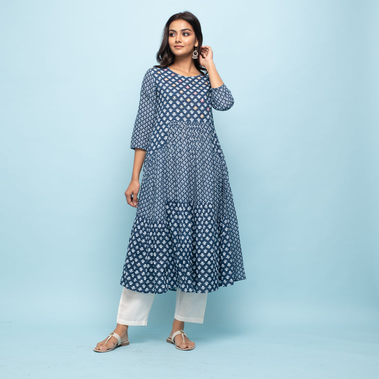 RANGDEEP INDIGO WOMEN'S KURTA