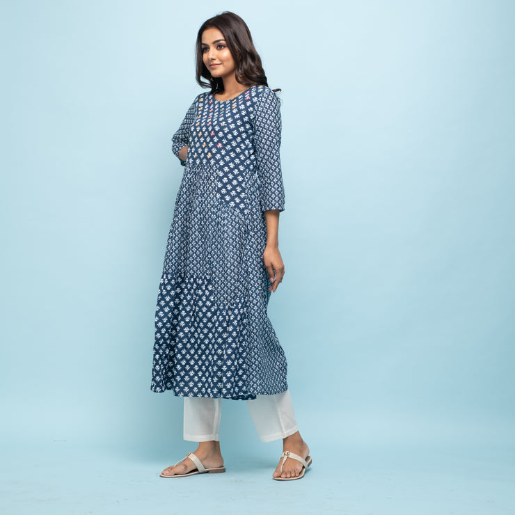 RANGDEEP INDIGO WOMEN'S KURTA