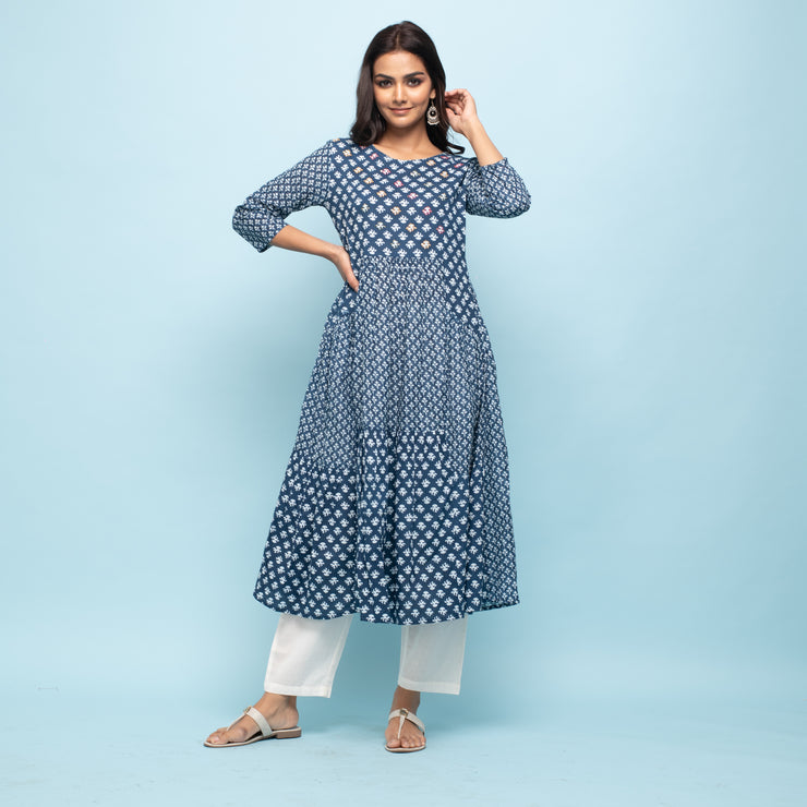 RANGDEEP INDIGO WOMEN'S KURTA